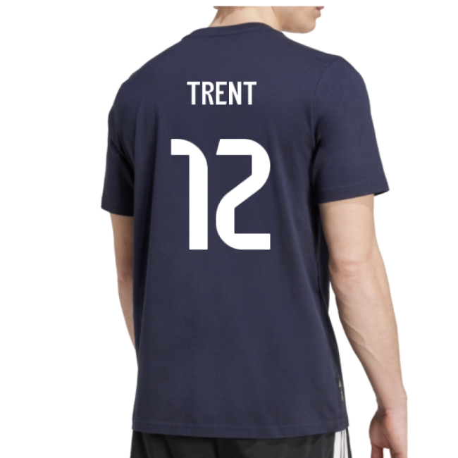 2025-2026 Real Madrid Seasonal Graphic Tee (legend Ink) (trent 12)