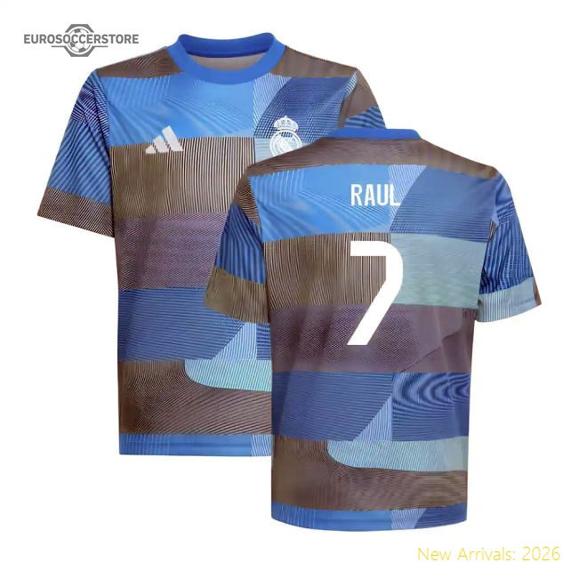 Real Madrid Home Durable Jersey Kids (raul 7) Athletic Fit