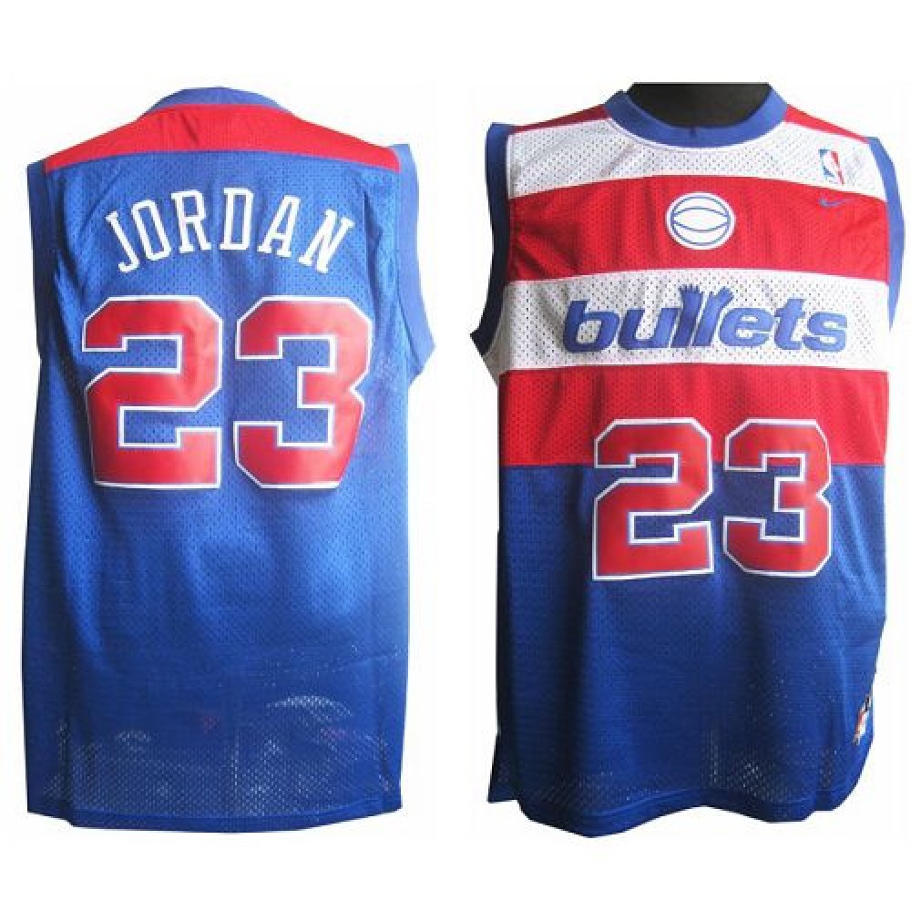 Collector's Item Official Men's WAS #23 Michael Blue Basketball Jersey