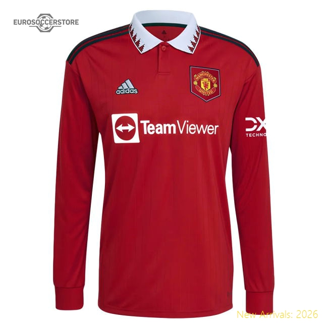 Authentic 2022-2023 Man Utd Long Sleeve Home Shirt (ronaldo 7)