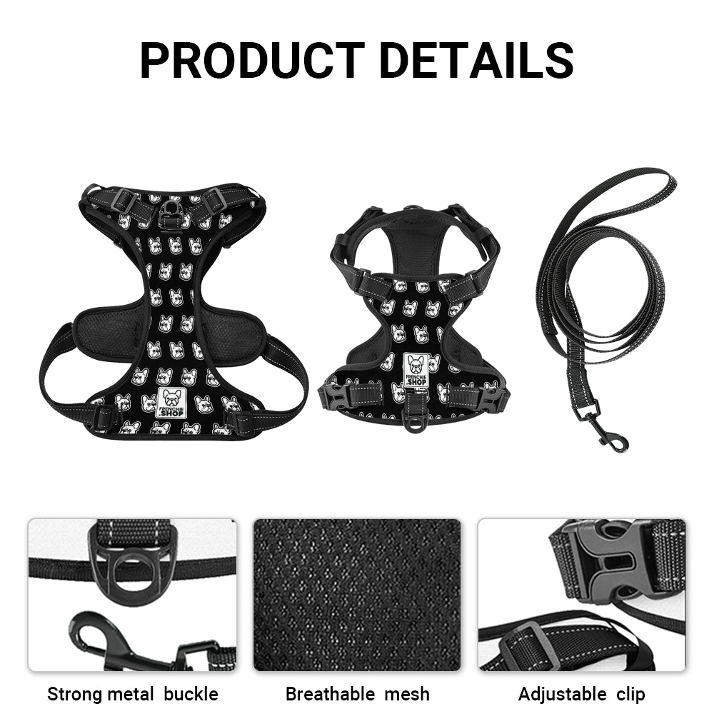 - Safe No-pull French Bulldog Dog Harness Outdoor Use | Vet-recommended