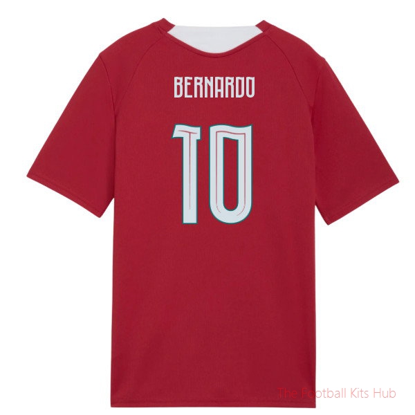[SD] 2026/27 Portugal Training Jersey (Red) - Kids (Bernardo 10)