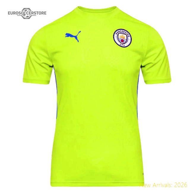 2024-2025 Man City Training Shirt (Yellow Glow) (Marmoush 7)