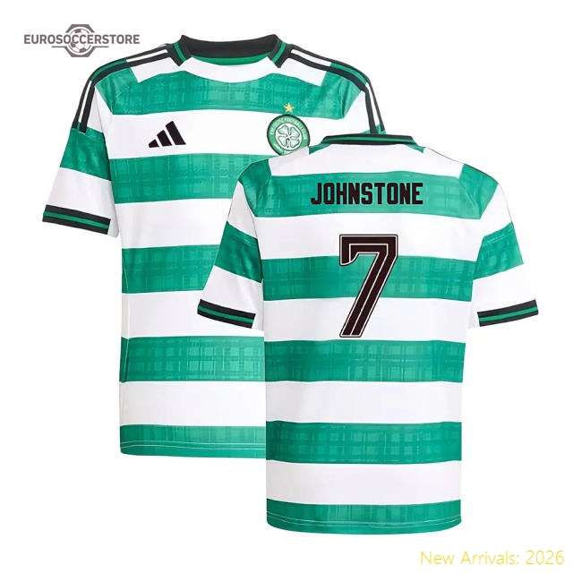 2025-2026 Celtic Home Shirt - Kids (Johnstone 7)