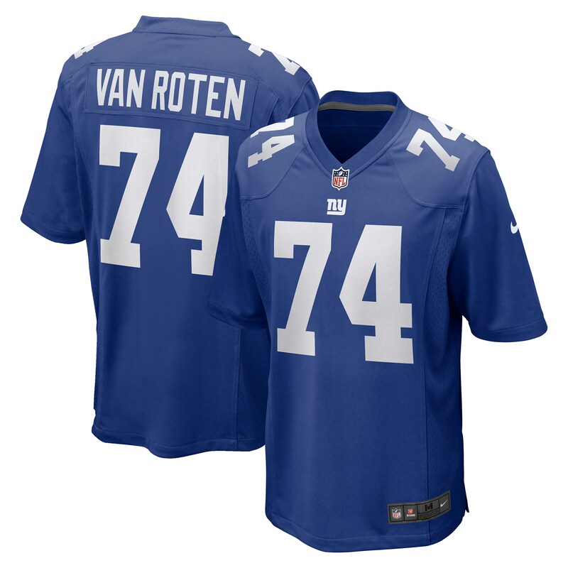 None Greg Van Roten NY Giants Bold Elite Jersey Football Apparel