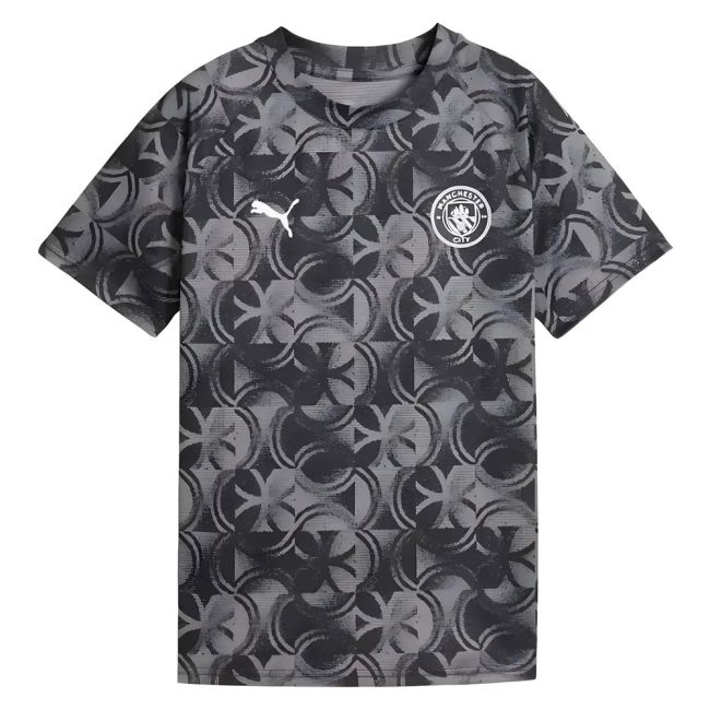 Pro-Grade Man City 2025-2026 Man City Warm Up Jersey (Black) - Kids