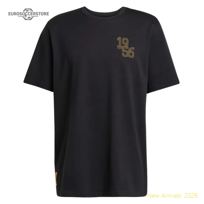 Official 2024-2025 Real Madrid Ucl Heavy Cotton Tee (Black)