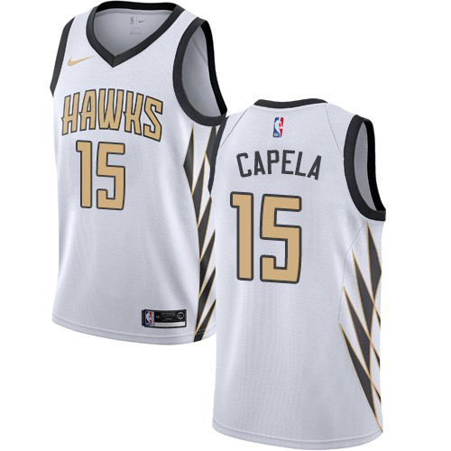 ATL White Nike A. Hawks #15 NBA Jersey Basketball Jersey NBA Fan Apparel