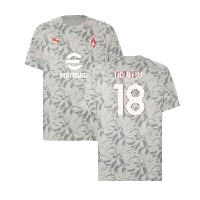 2025-2026 AC Milan Jersey (Smokey Gray) Moisture Wicking