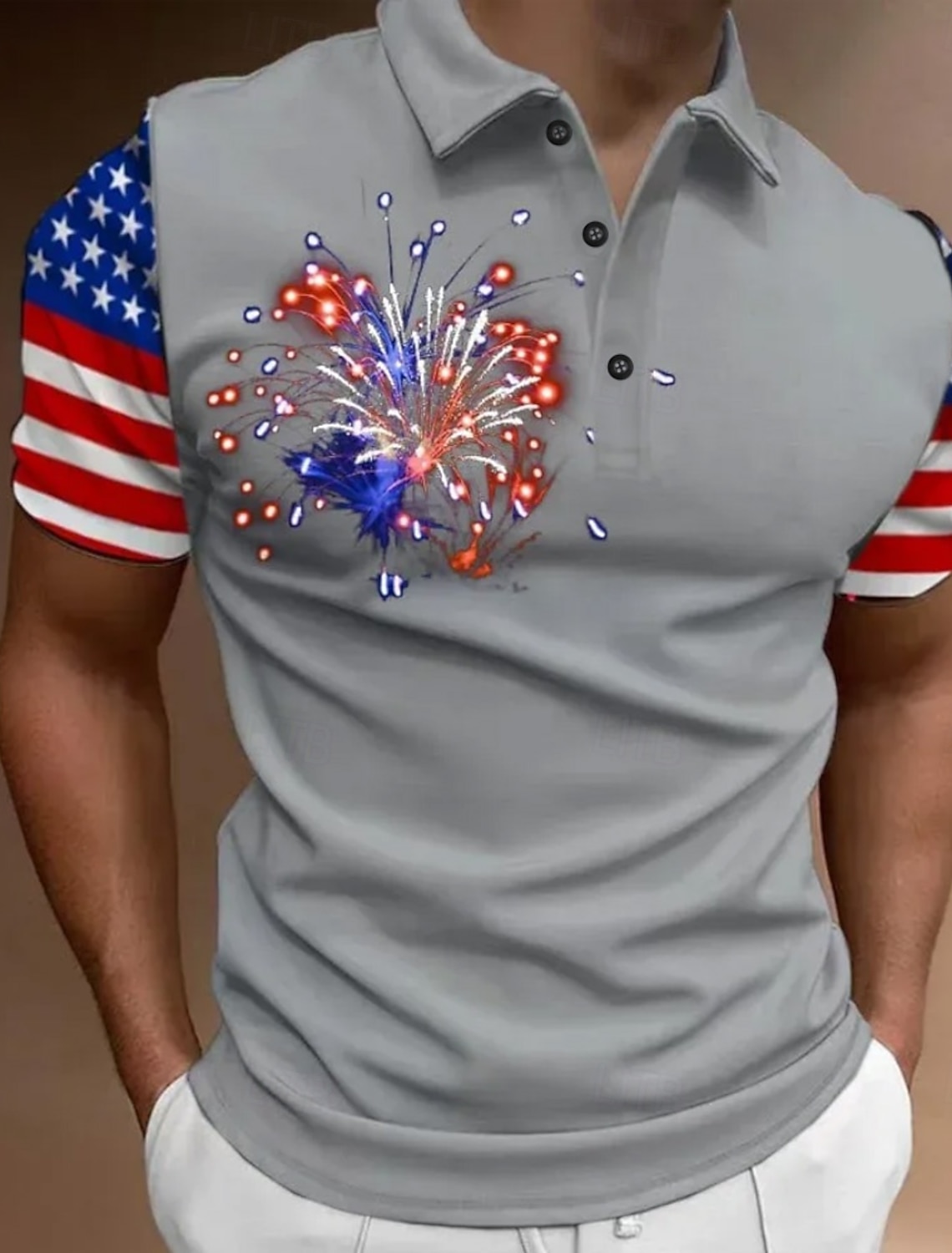 4th of July 2026 250th Memorial Day Men's Vintage Retro Designer Henley Short Sleeve T-Shirt Casual Daily Street