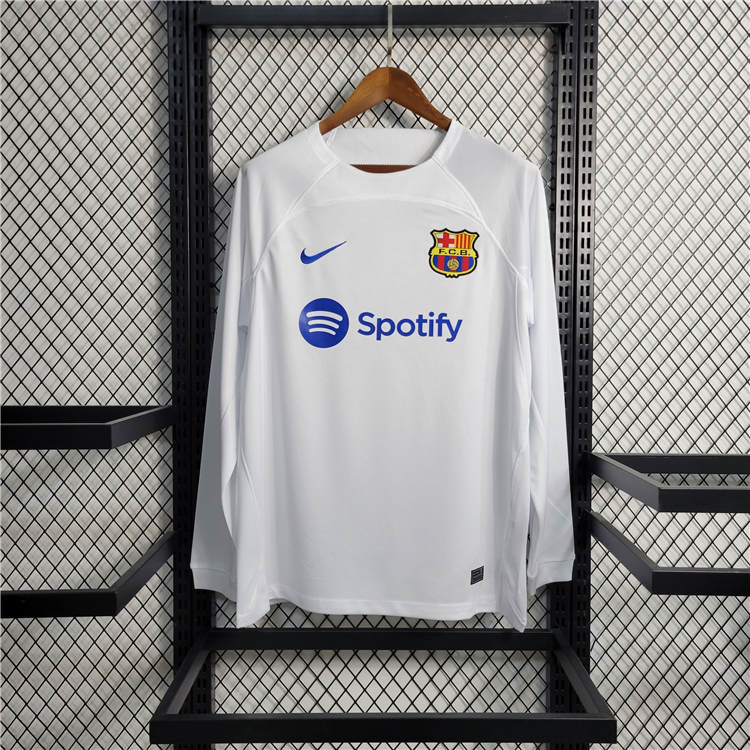 Barcelona FC 2324 Away Long Sleeve Shirt - Official Replica 12241