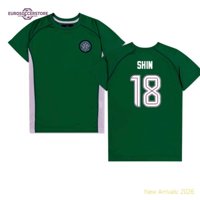 Celtic Poly T-shirt (Green/White) - Kids (Shin 18)