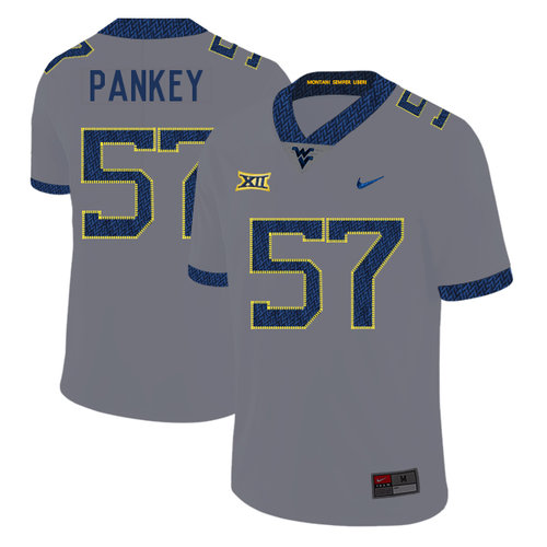 Men's None Gray 2024 moisture wicking Adam Pankey #57 authentic Jersey