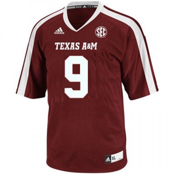 Authentic Men Texas A&m Aggies #9 Ricky Seals Jones Men Red Design