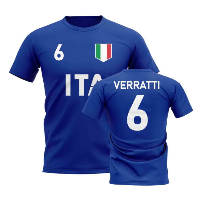 Marco Verratti Country Code Hero T-Shirt (Blue) Holland