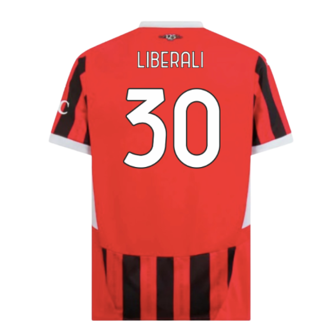 2024-2025 AC Milan Home Shirt for (Unisex