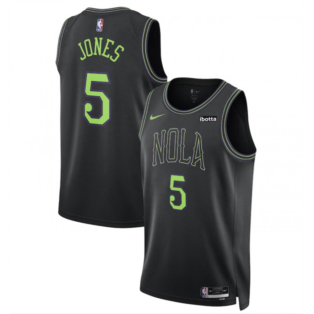 Fan Favorite Durable Men's NOP #5 Herbert Black Basketball Jersey