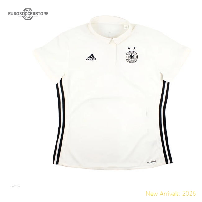 Germany 2016-17 Womens Adidas Polo Shirt (Womens L) (Good)