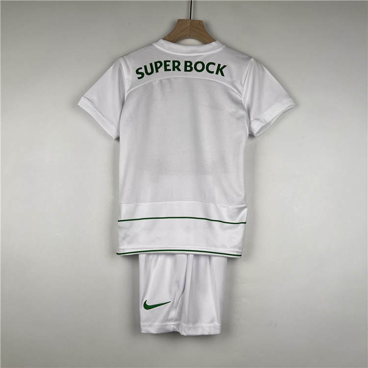 Kids Sporting Lisbon 2324 Away Football Kit ShirtShorts - Official