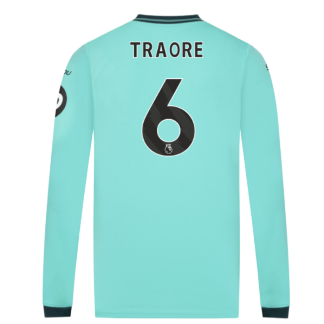 2025-2026 Wolves Long Sleeve Away Jersey (Traore 6)