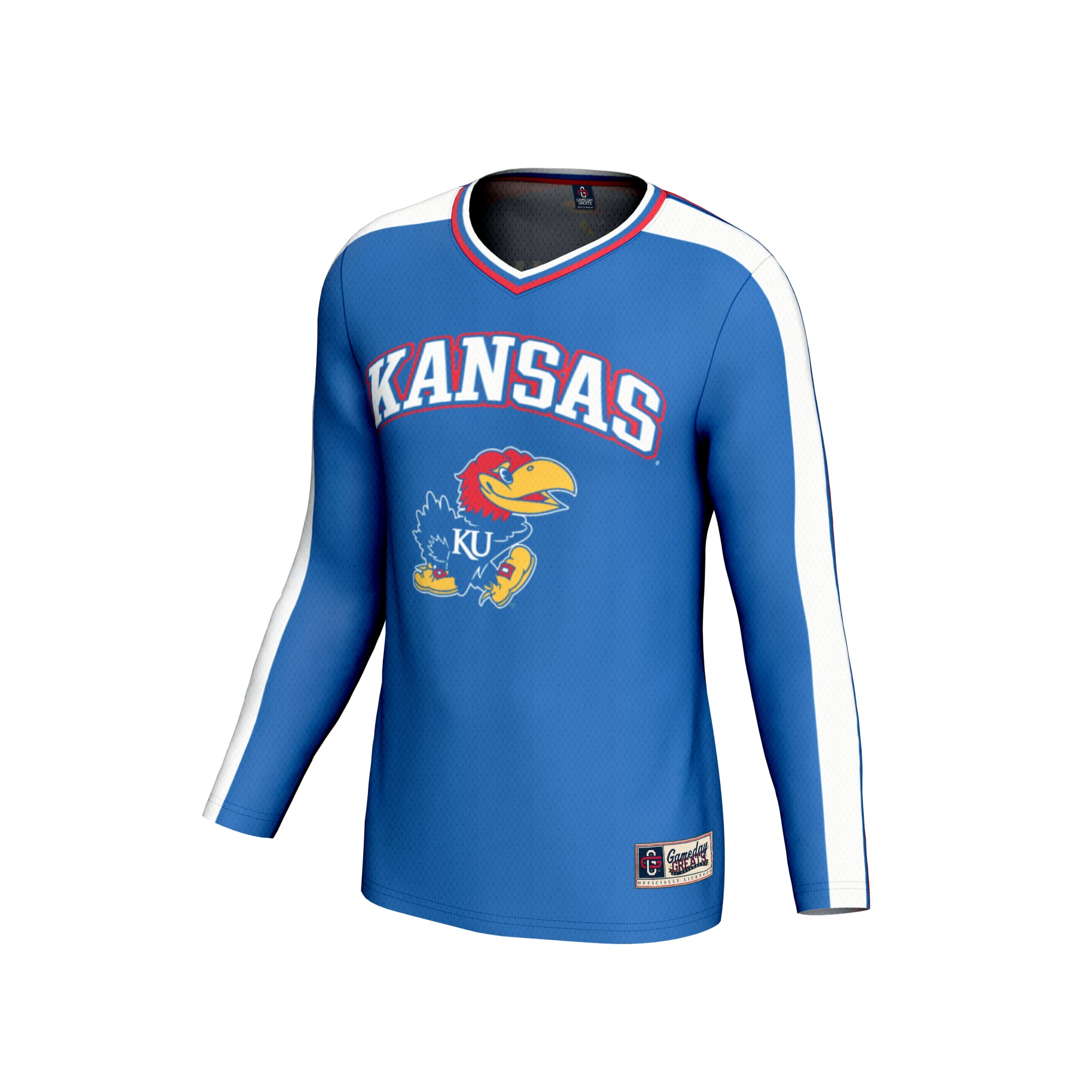 Kansas Jayhawks GameDay Greats Youth NIL Pick-A-Player Collegiate Women's Volleyball Lightweight Fashion Jersey - Royal