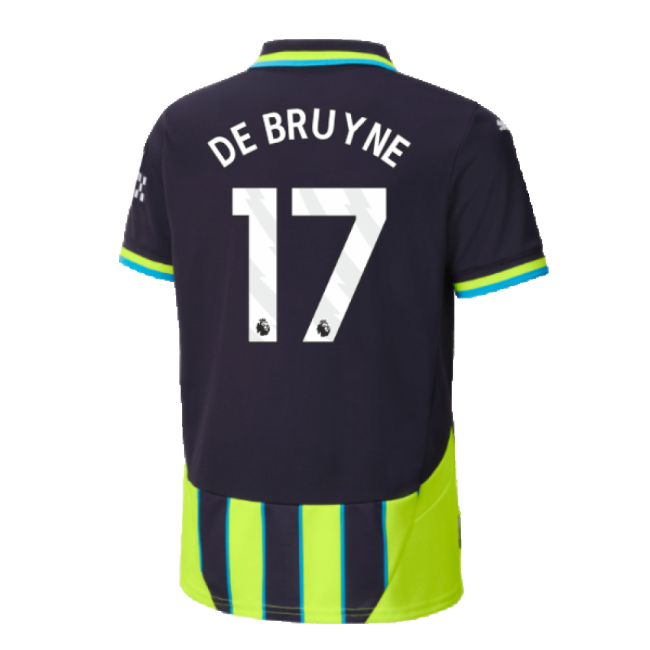 2024-20 Man City Official Away Football Kit De Bruyne #17 M S Kids