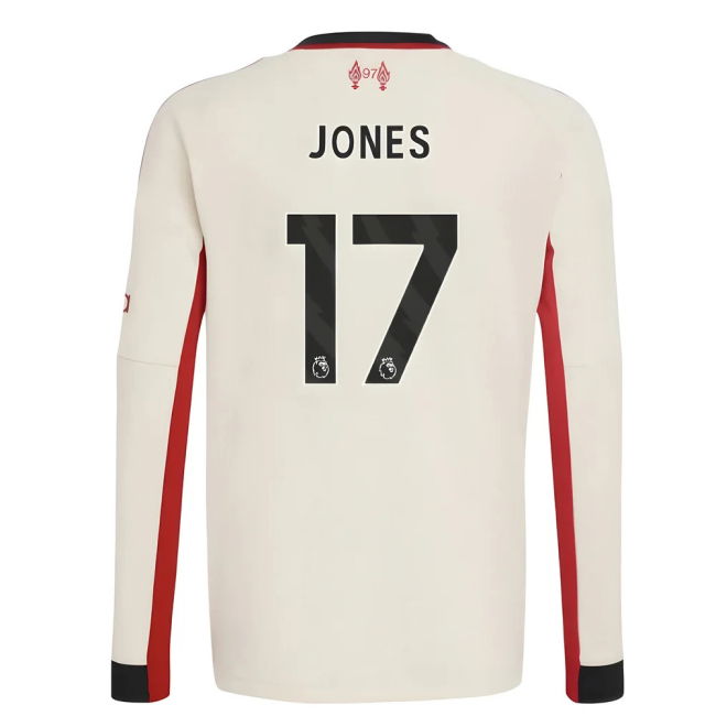 Match Quality Liverpool Jones #17 Fresh Look Devoted Football Kit