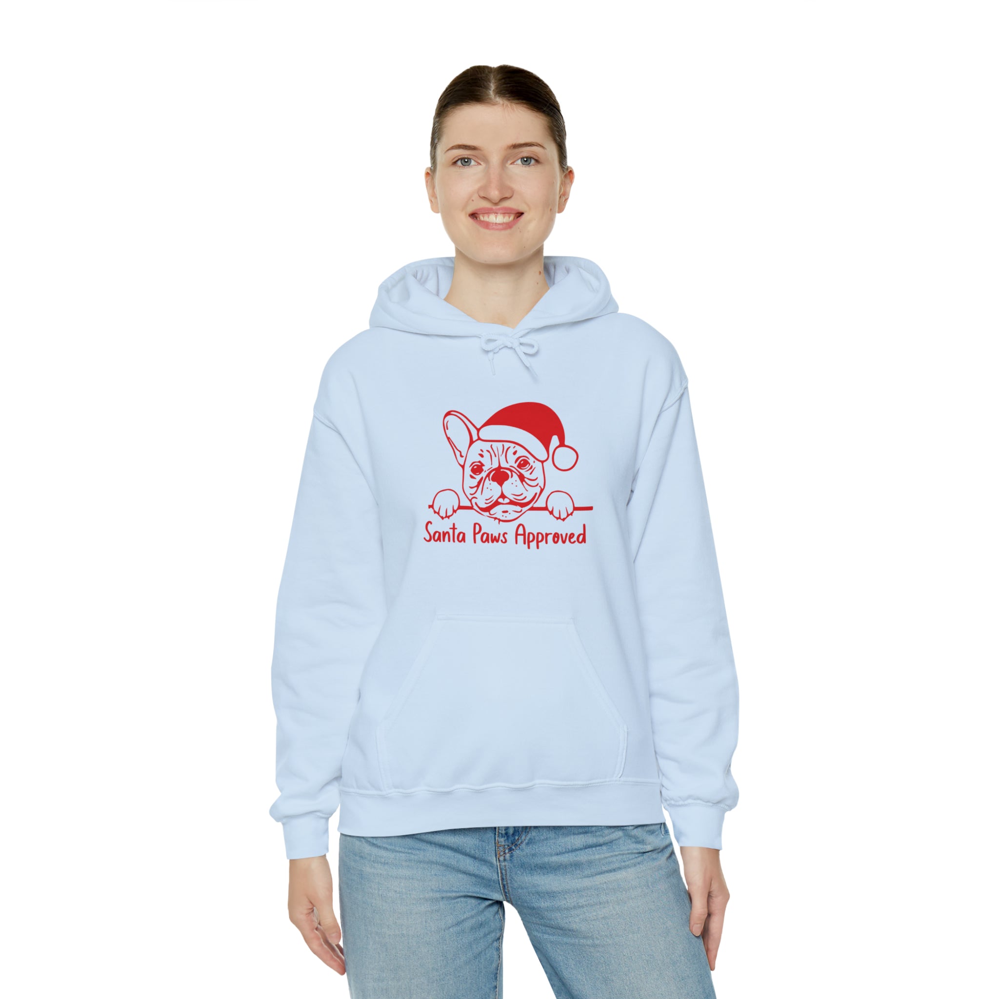 French Bulldog Santa Paws Approved Unisex Hoodie Cute Frenchie Essential