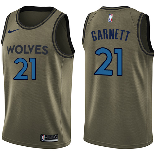 Green Nike M. Timberwolves #21 NBA Jersey Basketball Jersey Basketball Jersey