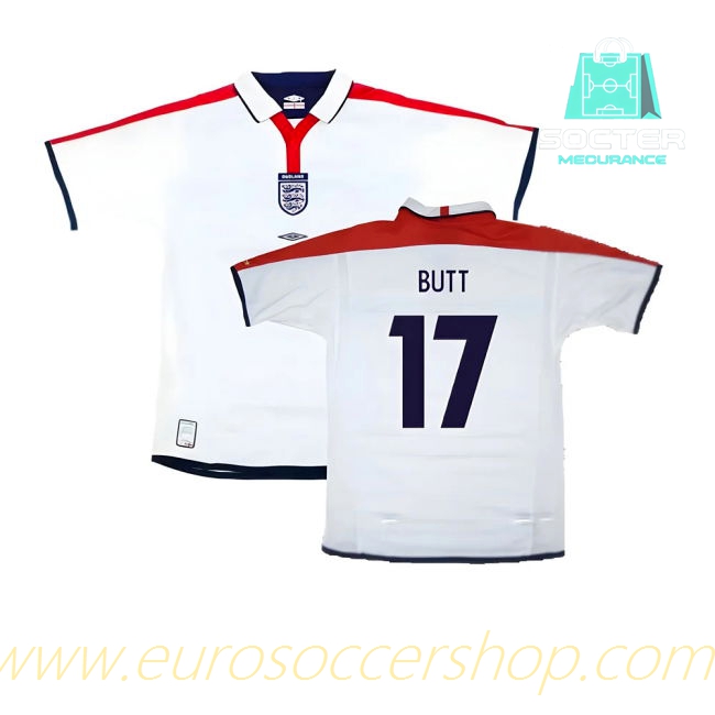 England National Team Home Jersey (Butt 17)