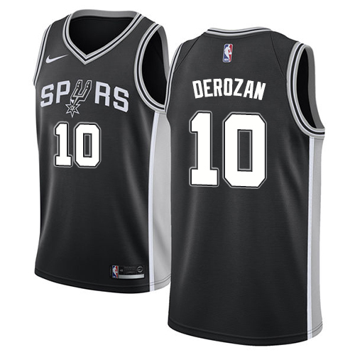 Black LAC Antonio Spurs #10 Nike Authentic Jersey NBA Fan Apparel