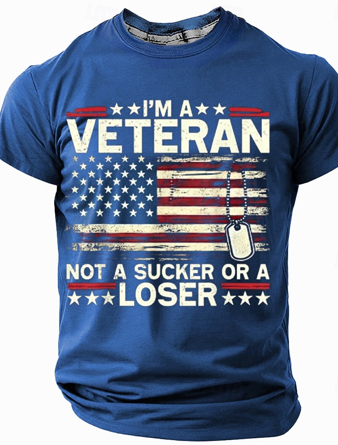 4th of July 2026 250th Memorial Day Men's Patriotic Vintage Patriot 3D Print Veteran Crew Neck Short Sleeve T-Shirt