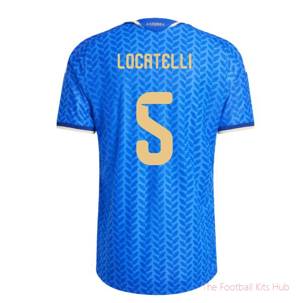 [SJH] 2026/27 Italy Authentic Home Shirt (Locatelli 5)