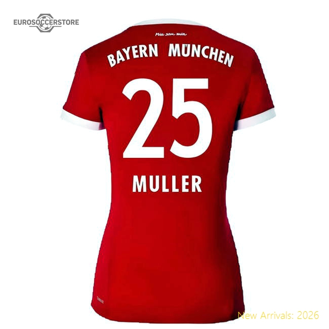 Genuine Bayern Munich 2017-18 Womens Home Shirt (Xl) ((Excellent) Xl) (Muller