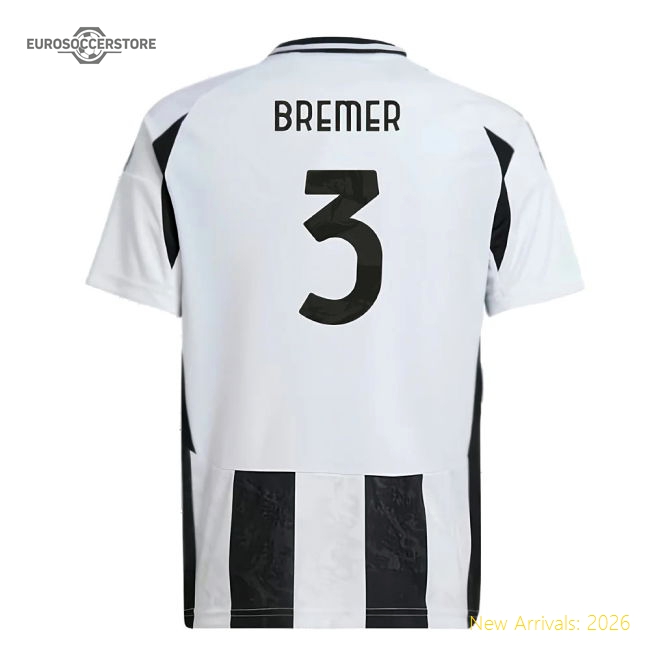 Juventus Children 2024 Home Jersey Shirt Football Fan Football Fan Game Day Apparel