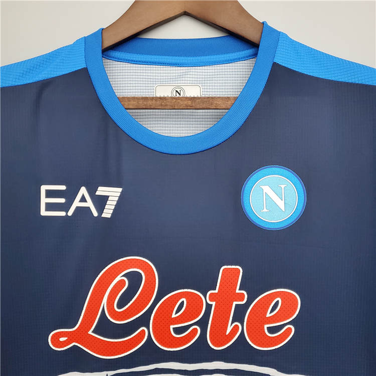 Lightweight Napoli 21-22 Maradona Commemorative Version Blue Soccer
