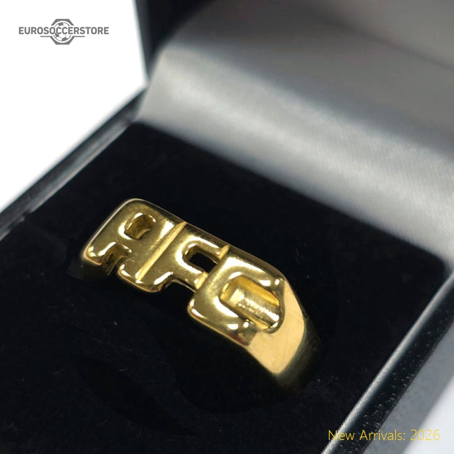Arsenal FC 18ct Gold Plated on Silver AFC Ring - T