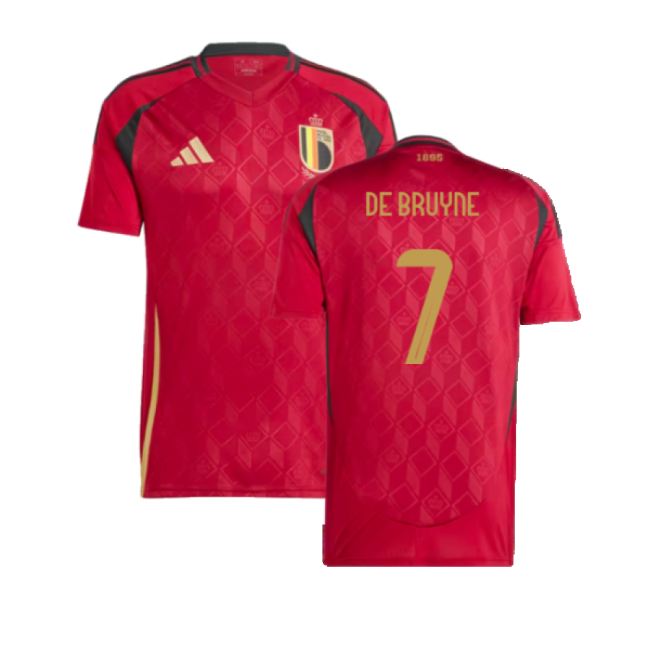 Unique Belgium Home Rare Jersey 2024-2025 (De Bruyne 7)