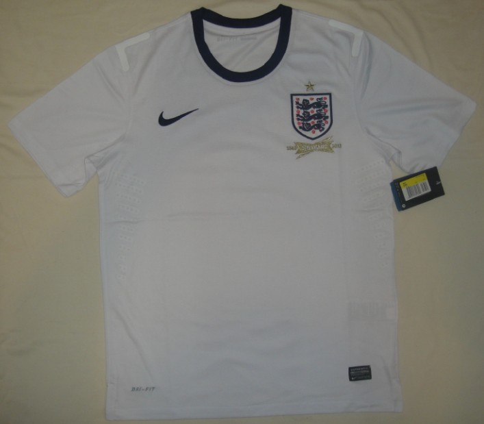 Quick Dry 2013 England Home White Jersey ShirtPlayer Version