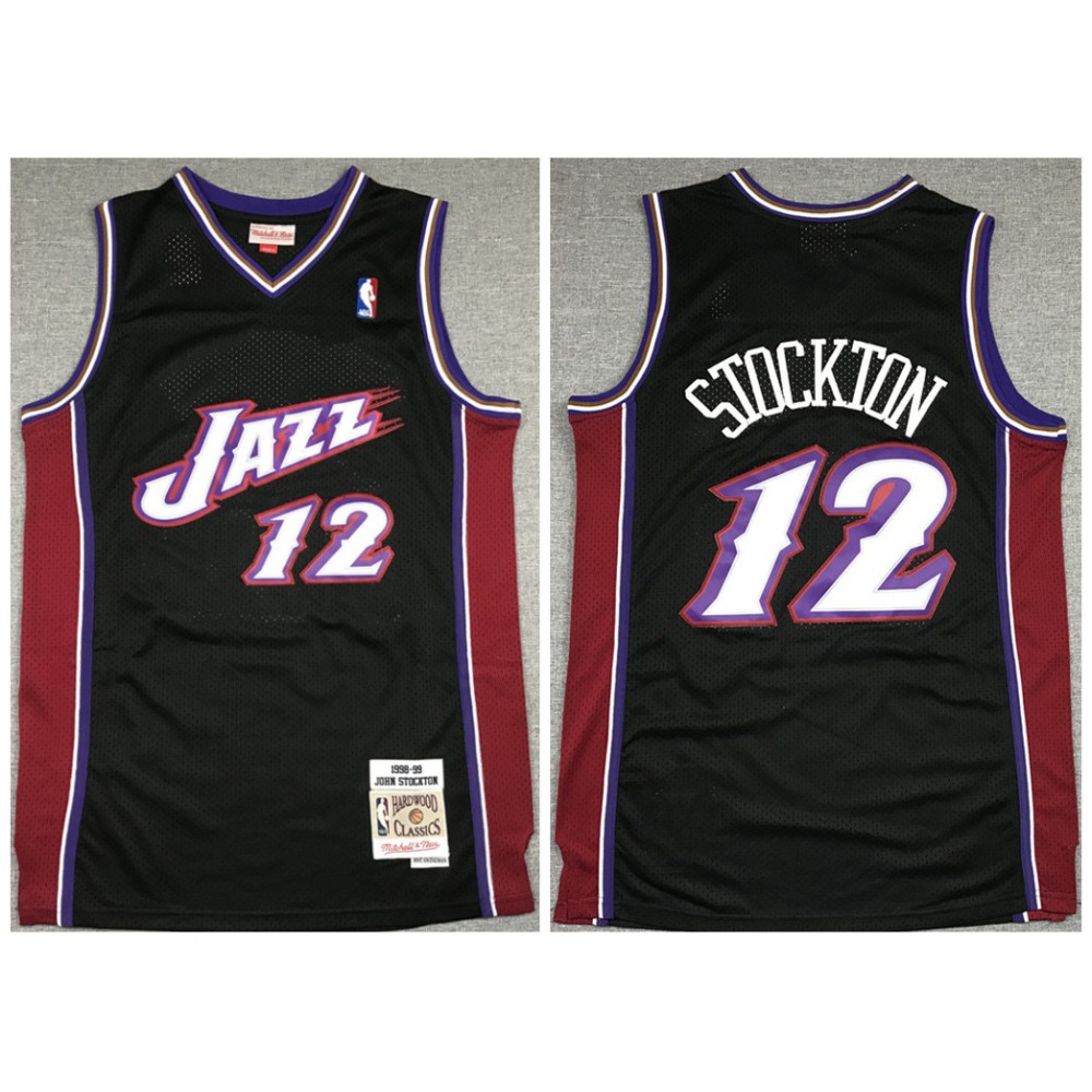 Performance Value Men's Utah Jazz #12 John Black Basketball Jersey