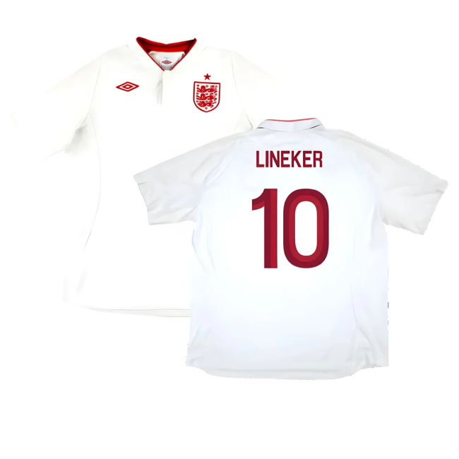 England International Team Unique Item Home Unique Shirt (Lineker 10)