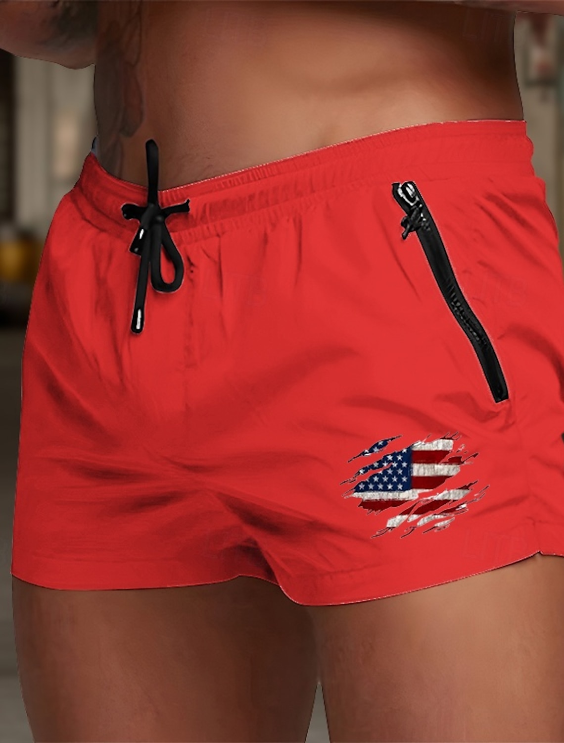 Men's Board Shorts Swim Shorts Swim Trunks Drawstring with Mesh lining Elastic Waist Coconut Tree Comfort Quick Dry Short Holiday Beach Weekend Fashion Casual Black White Micro-elastic