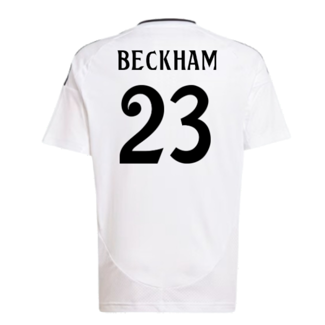 2024-2025 Real Madrid Home Shirt (Kids) (Beckham 23) - Ultras Appro...