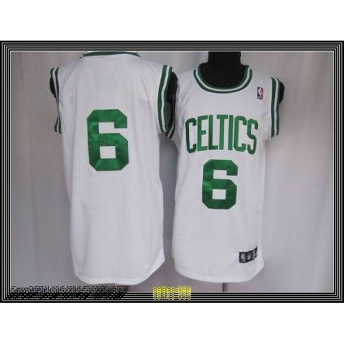 BOS White B. Celtics #6 NBA Jersey NBA Fan Apparel Basketball Jersey