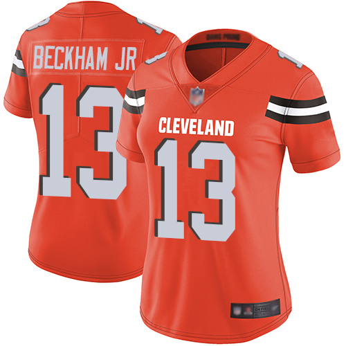 Official NFL Cleveland Browns #13 Odell Beckham Brown L-v3