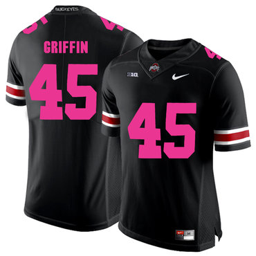 Men's OSU Buckeyes Black 2018 premium Archie Griffin #45 durabl Jersey
