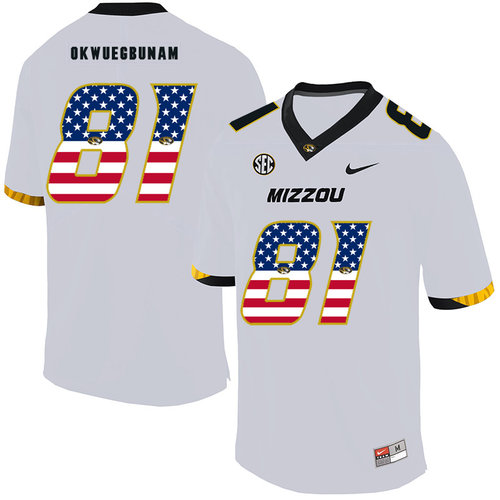 Men's None White 2024 alternate jersey Albert Okwuegbunam #81
