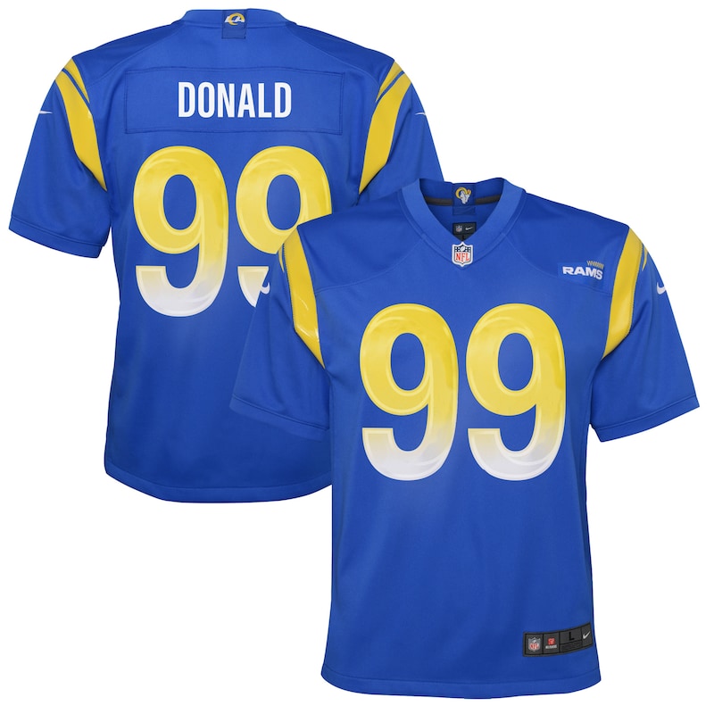 None Aaron Donald Los Angeles Rams Football Franchise Authentic Jersey