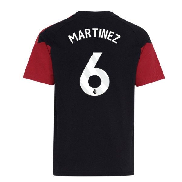 [JED] 2026-2027 Man Utd Tiro Training Tee (Black) - Kids (Martinez 6)
