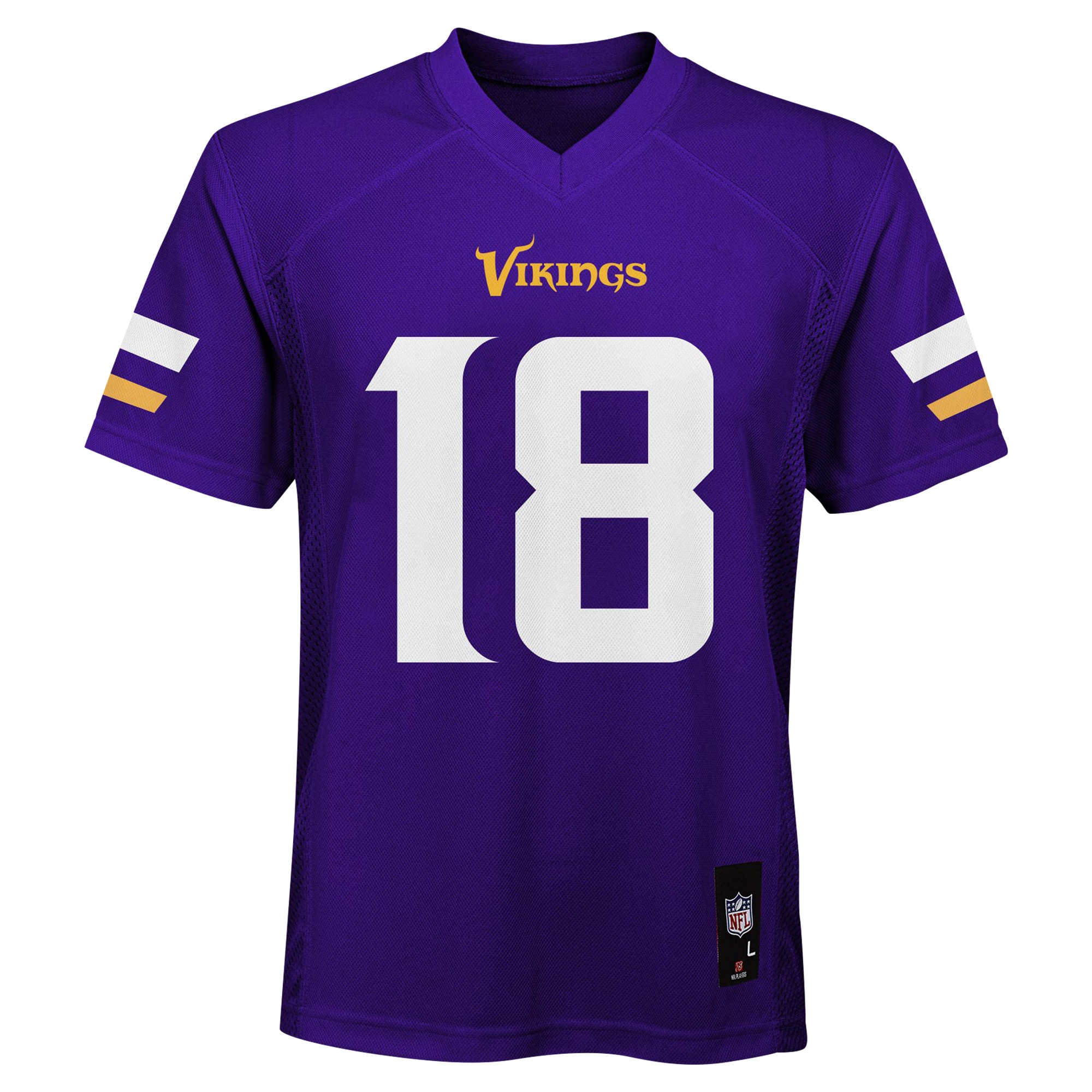 [ESK] Justin Jefferson #18 Minnesota Vikings Preschool Replica Player Jersey - Purple